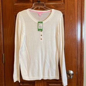 Lilly Pulitzer medium NWT Adair sweater in white